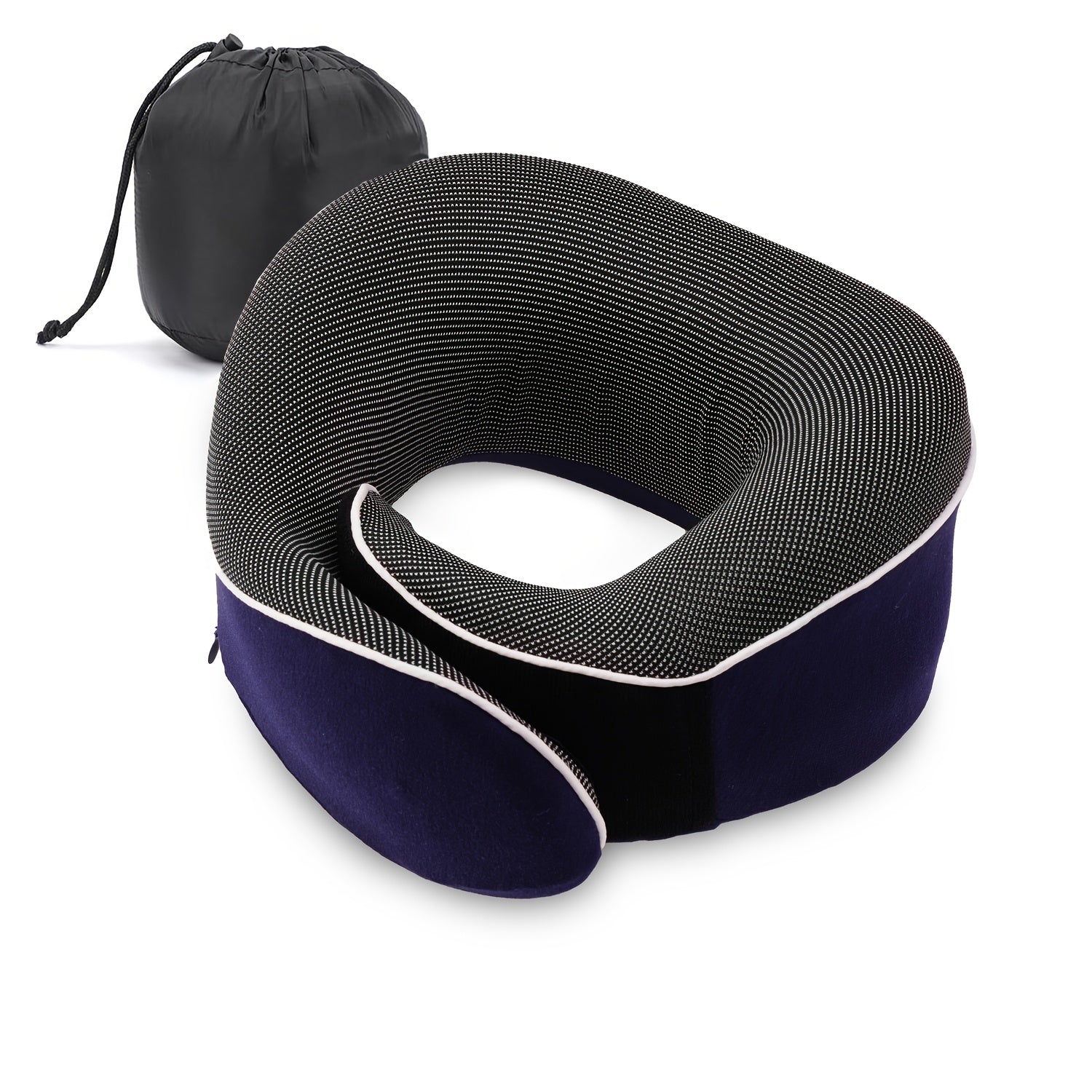 Soft Ergonomic Travel Pillow For Neck Support | 100% Polyurethane Foam Portable