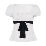Chic Puffed Sleeve Top