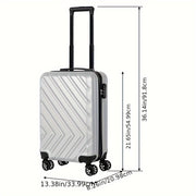 20-inch suitcase with 14-inch handbag set for travel and carry-on use