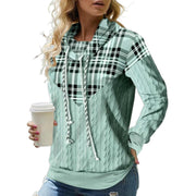 Cozy Multicolor Women's Hooded Pullover Sweater
