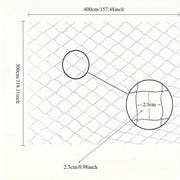 Transparent PVC safety net for balconies and stairs with anti-escape features