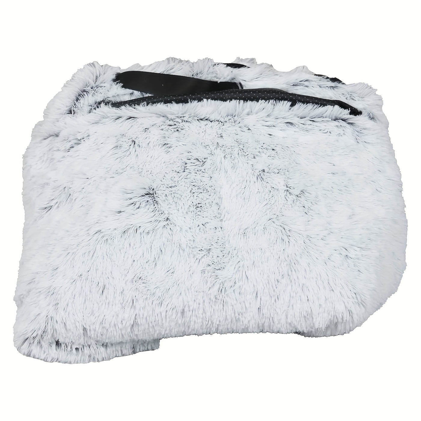 YAEM Human & Pet Dog Bed - Oversized Faux Fur Bed for Large Dogs & Owners, Washable with Plump Pillow & Blanket, Gray Bed Frame for /Pets, Storage Strap, Shared Space (Suitable