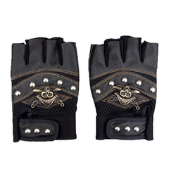 Warm Red Leather Gloves for Women