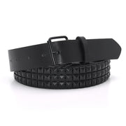 Metallic Pu Square Buckle Belt for Men
