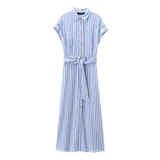 Womens Long Shirt Dress for in Cross-border E-commerce Europe and America