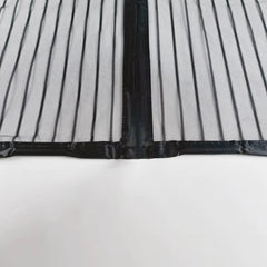 A Magnetic Mosquito-proof Door Curtain Made of Fine Mesh Material That Effectively Keeps Mosquitoes Away. It Features a Lace Design and Convenient Storage Straps, with a Magnetic Centre That Lets Pets