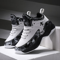 Women's High-Top Basketball Shoes with Shock Absorption