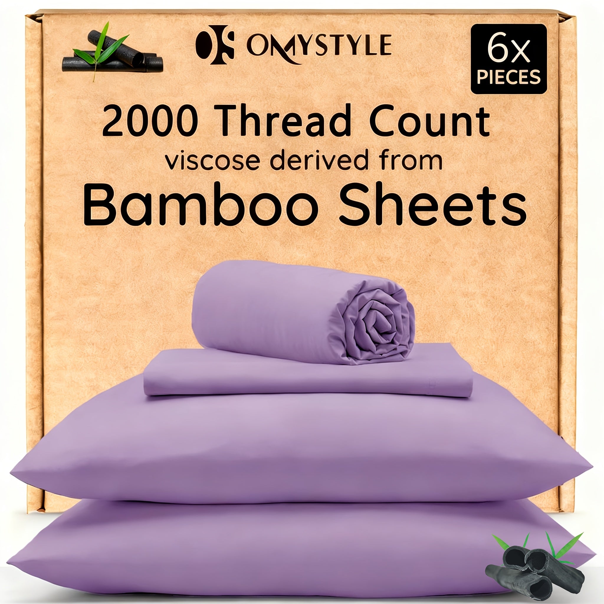 Bamboo Cooling Bedding Set Breathable And Silky Fit For Hot Sleepers And