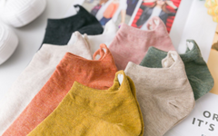 Heart Embroidery Cotton Socks for Women