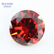 Multicolor cubic zirconia beads in round brilliant cut for jewelry making