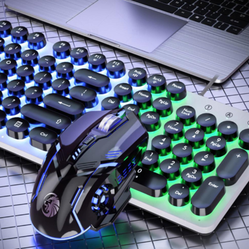 Dragon Led Backlight Gaming Usb Wired Keyboard Mouse Set