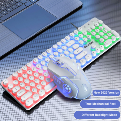 Dragon Led Backlight Gaming Usb Wired Keyboard Mouse Set
