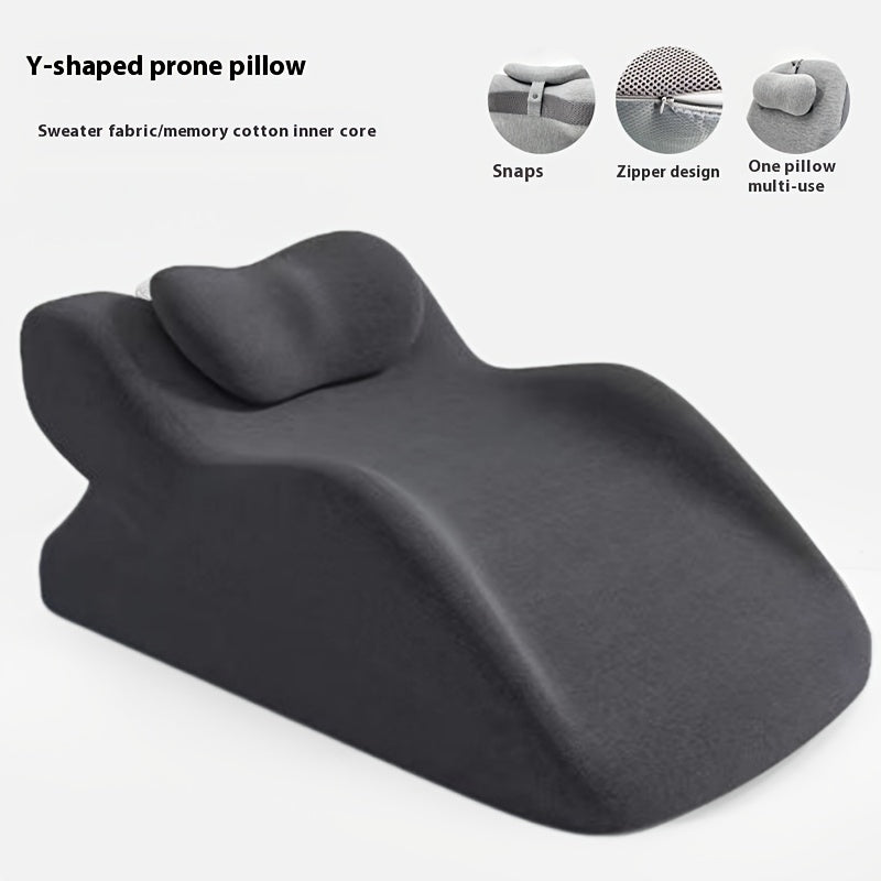 Ergonomic Bed Pillow Multi Purpose Backrest Prone Pillow Lying Pillow Neck And