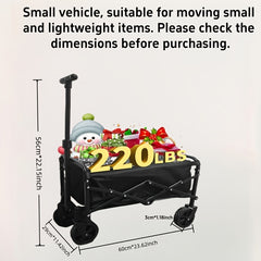 Heavy-Duty Folding Utility Cart with All-Terrain Wheels