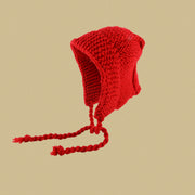 Cozy Red Knitted Hat for Winter