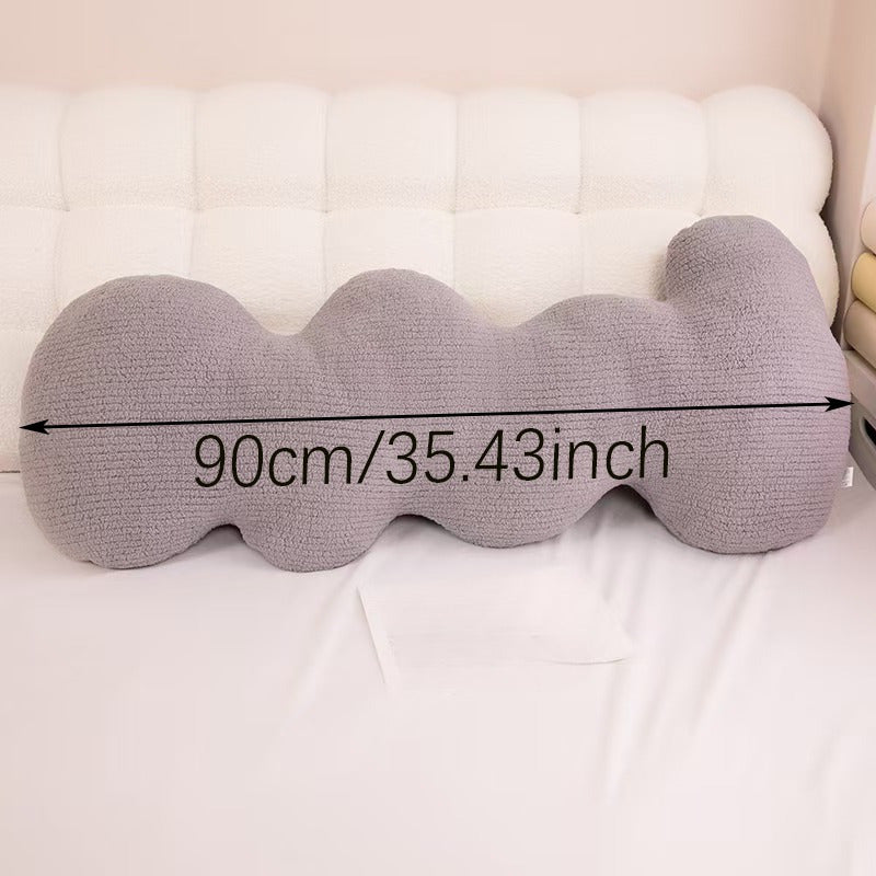 Versatile Cloud Wave Leg Pillow Soft Hand Washable Perfect For Bedroom &