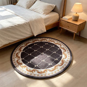 1pc Classic European Traditional Round Area Rug, Suitable for Dining Room, Living Room, Bedroom
