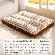 Pet bed with added fleece and thickened insulation for autumn and winter, durable and washable, suitable for large, medium, and small cats and dogs., Dog Bed For Large Dogs, Cat