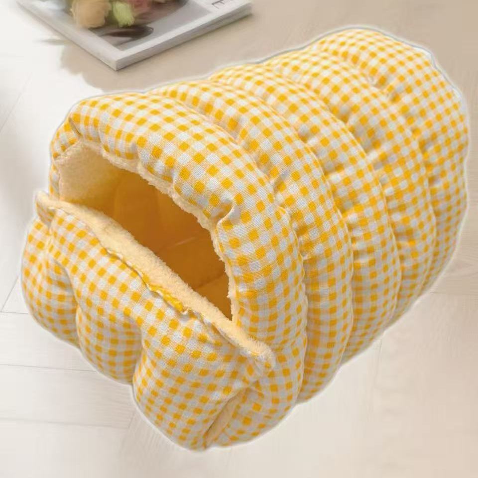 5 Colors Pet Winter Cave Nest - All-Season Warm Dog & Cat Bed with Removable Washable Cover, Cozy Dome Tent Design, Soft Polyester Bedding for Small/Medium Pets, Easy Assembly, 5