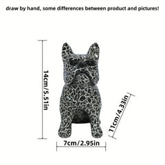Bulldog resin statue for home and office decoration