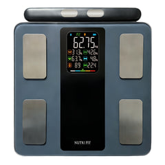 Intelligent Electronic Body Scale with 8‑Electrode Sensors, 400 lb / 180 kg Capacity, LCD Display – Battery Not Included