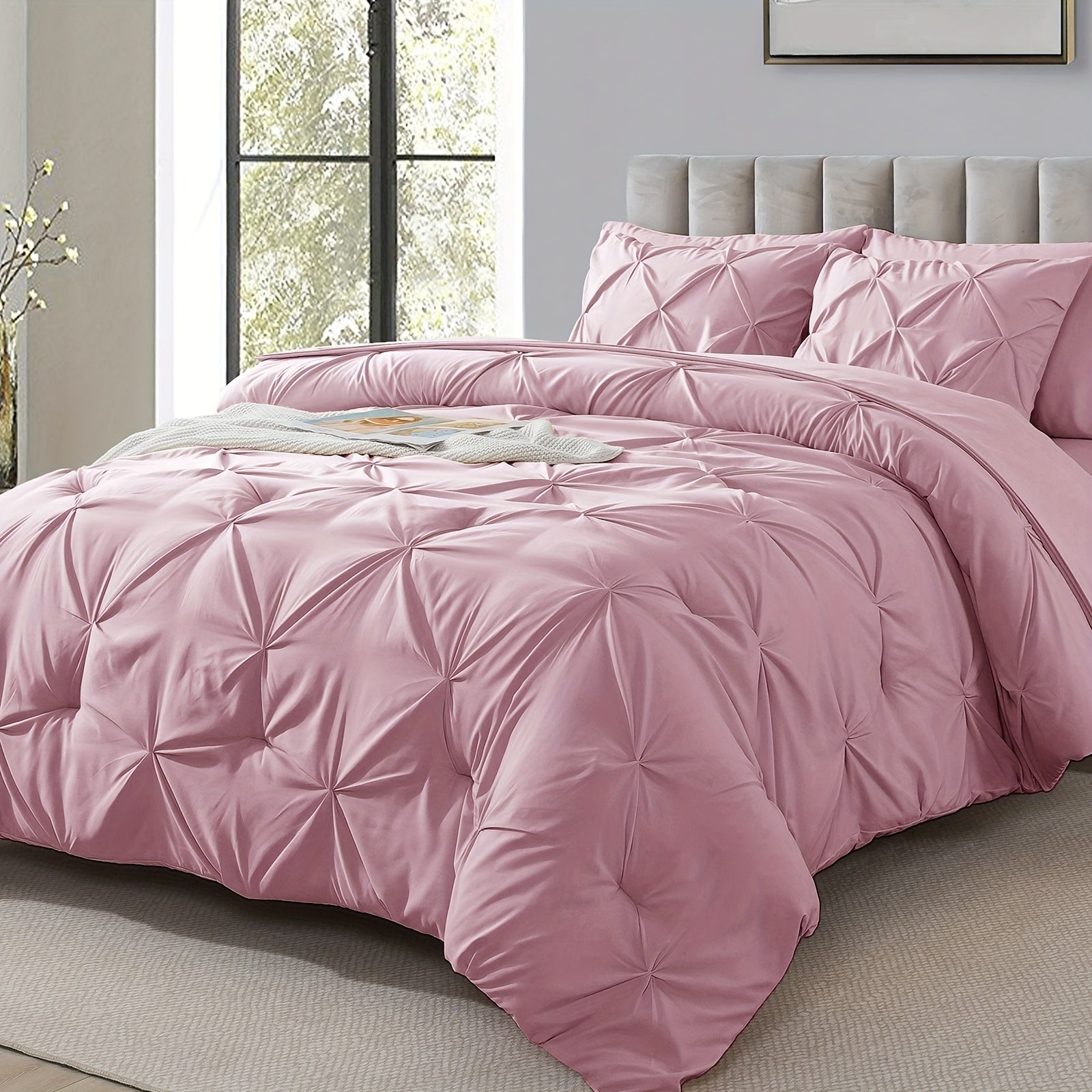 Cosybay Comforter Set Luxury Soft Fluffy Bedding With Comforter Fitted Sheet Flat