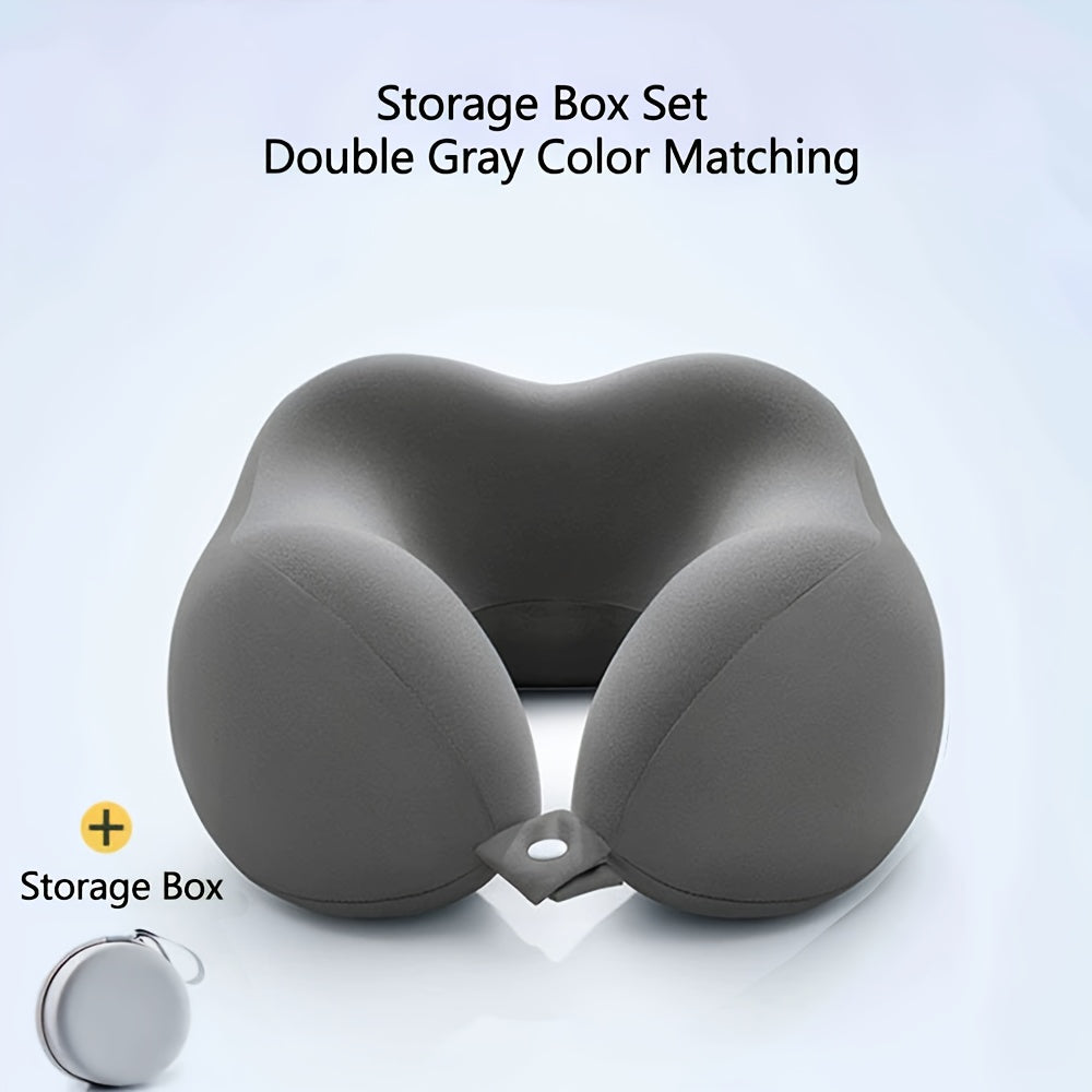 Ergonomic U Shaped Neck Pillow With Storage Bag – Comfortable Headrest For