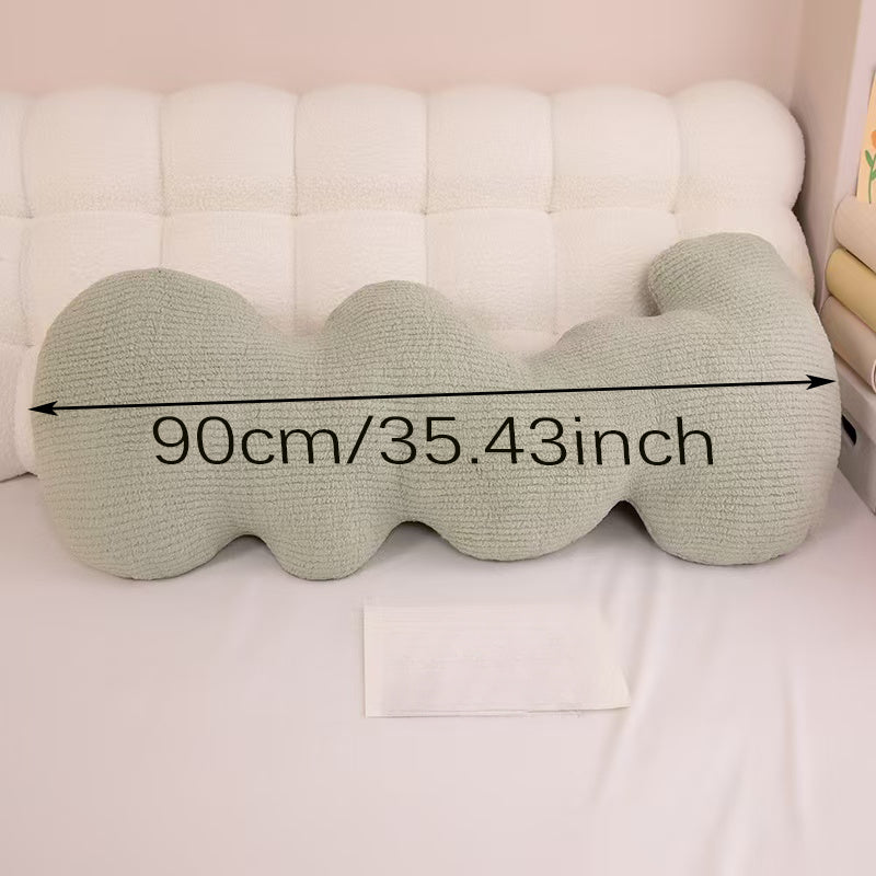 Versatile Cloud Wave Leg Pillow Soft Hand Washable Perfect For Bedroom &