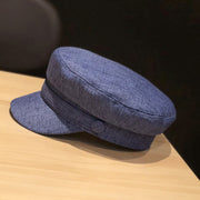 Linen Casual Flat Top Cap for Women
