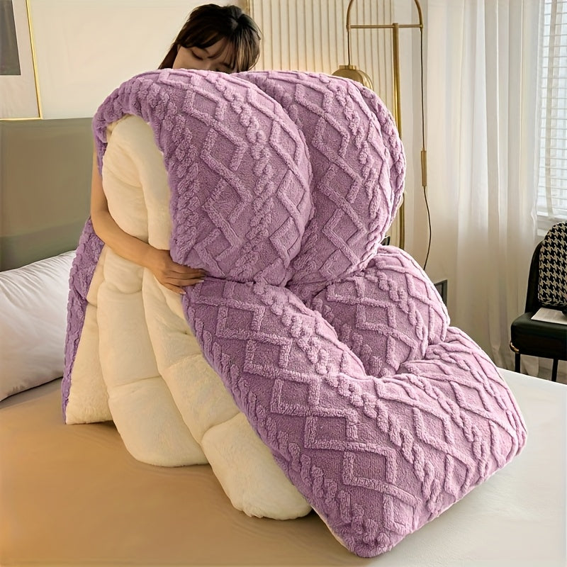 Soft & Thick Luxury Taf Fleece Quilt | All Season Warm Machine