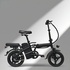 Lightweight folding electric commuter bike with removable battery