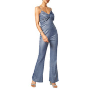 Women's Sequined Pleated Backless Sling Jumpsuit