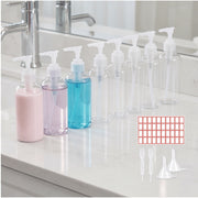 9-Piece Liquid Soap Set with Funnels & Labels