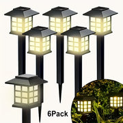 Halloween-themed solar-powered outdoor pathway lights, pack of 6 or 12