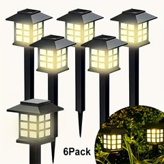 Halloween-themed solar-powered outdoor pathway lights, pack of 6 or 12
