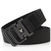 Durable Canvas Belt with Double Ring Buckle