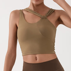 Yoga Vest Naked Women Skin-friendly Sports Top