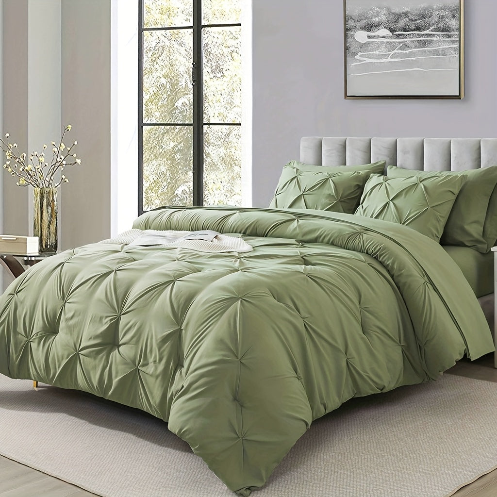 Cosybay Comforter Set Luxury Soft Fluffy Bedding With Comforter Fitted Sheet Flat