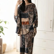 Soft Cotton Silk Pajamas with Pockets