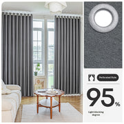 Drill Free Installation High Precision Blackout Curtain with Rod