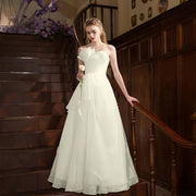 French-Style Strapless Chic Maxi Dress