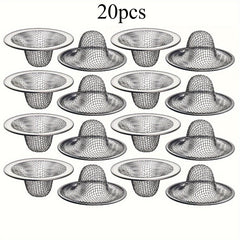 Bathroom Sink Drain Strainer and Hair Catcher with Mesh Filter