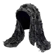 Ripped Boho Pullover Hat for Women