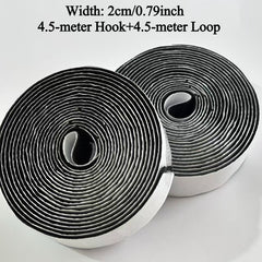 Heavy-Duty Hook and Loop Adhesive Tape in 2.5m and 4.5m Lengths