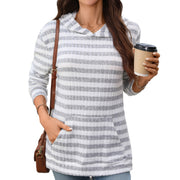 Women's Color-Block Hoodie with Pockets