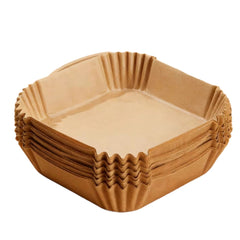 51 Square Disposable Air Fryer Liners – Oil‑Proof, Stain‑Resistant Paper for Air Fryers, Ovens, Microwaves & Steamers