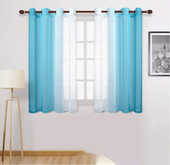 Gradient Sheer Curtain for Balconies Ready Made Blackout Curtains and Sheer Curtains