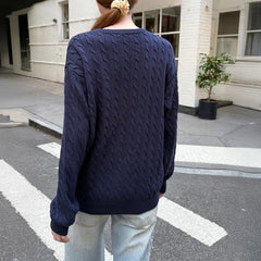 Solid Color Long Sleeve Bottoming Sweater Wool Women