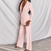 Business Suit Set for Women - 2-Piece Blazer and Trousers Set