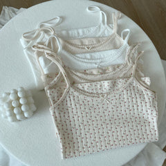 Bowknot Suspender Straps – Chic Cotton Accessories for Women